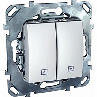 Выключатель для жалюзи UNICA, белый | код. MGU5.207.18ZD | Schneider Electric